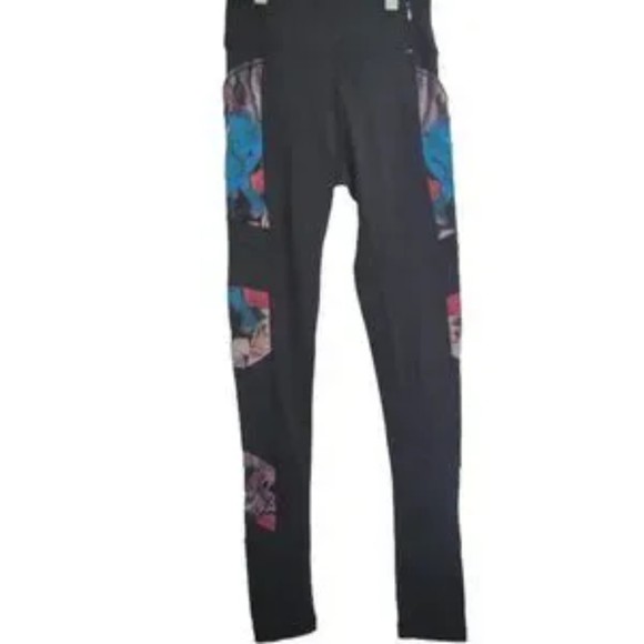 CALIA by Carrie Underwood Essential Mesh Leggings Size XS Black Pockets - Picture 5 of 11